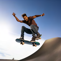 Skateboard jump generated by PixArt-alpha