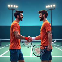 Tennis players generated by Bagel